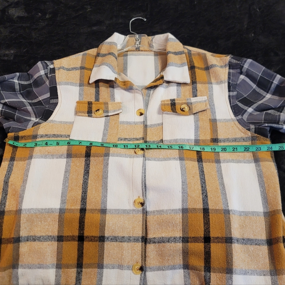 Upcycled Flannel Shacket - Picture 4 of 10
